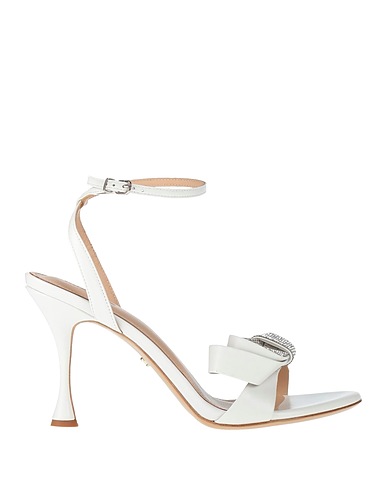 LOLA CRUZ Sandals White Leather