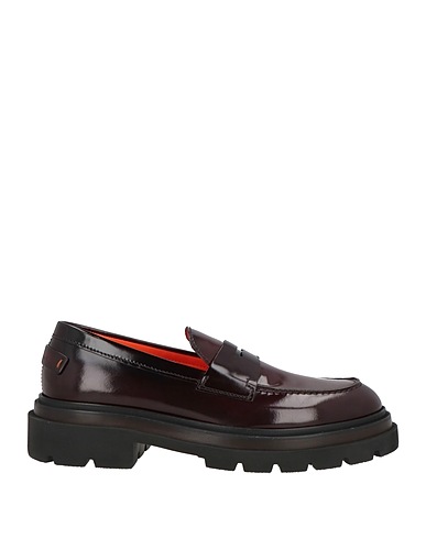 SANTONI Mocassino Prugna Pelle