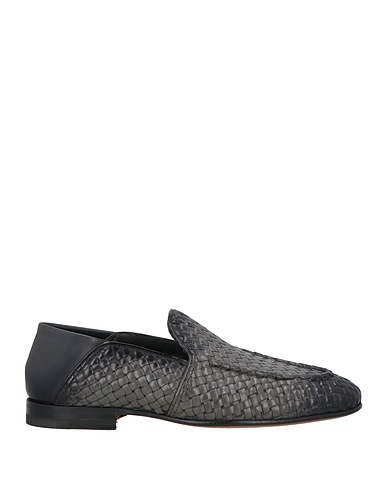 SANTONI Loafers Lead Leather
