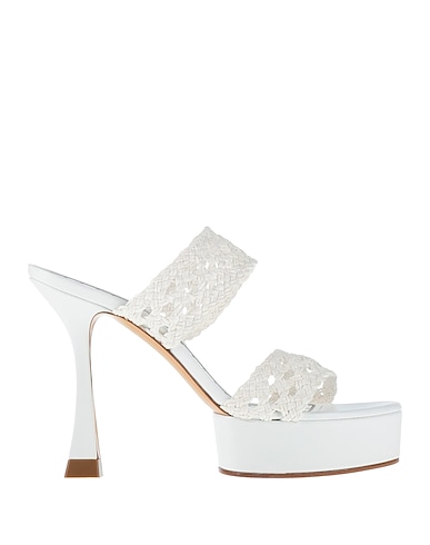 CASADEI Sandals White Leather
