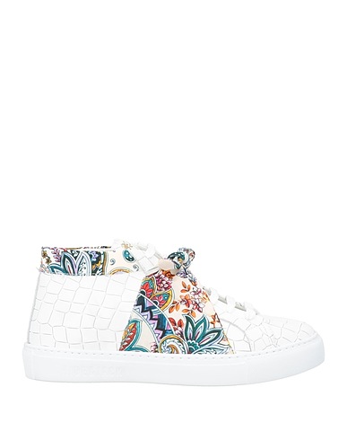 HIDE & JACK Sneakers White Leather, Textile fibres