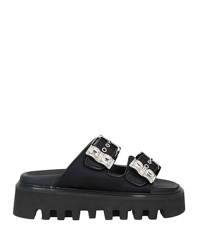 CASADEI Sandals Black Leather