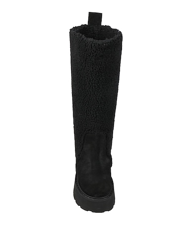 N°21 Boots Black Leather, Textile fibers