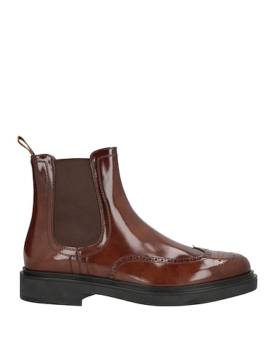 SANTONI Ankle boot Dark brown Leather