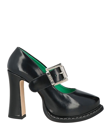 MSGM Court Black Leather