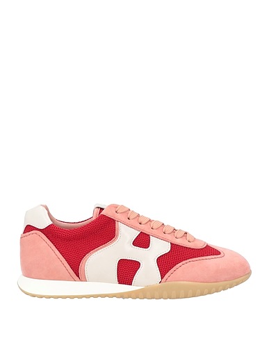 HOGAN Sneakers Pink Leather, Textile fibres
