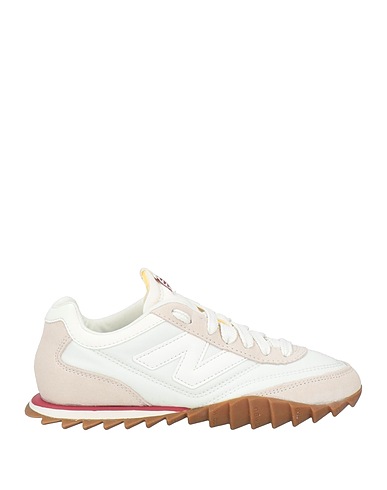 NEW BALANCE Sneakers Off white Textile fibres, Leather