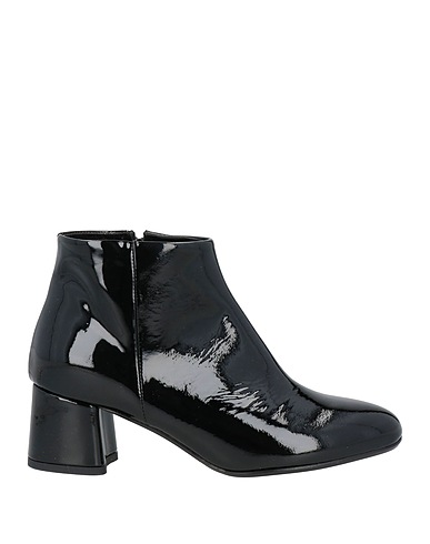ANNA F. Ankle boot Black Leather