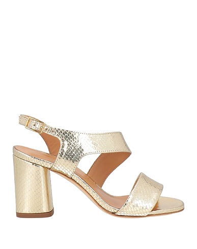GIANMARCO SORELLI Sandals Platinum Textile fibers