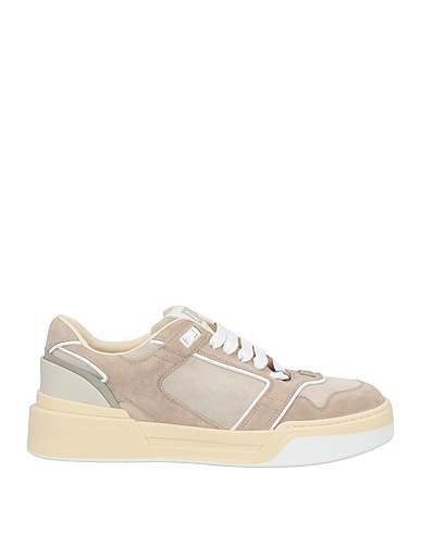 DOLCE&GABBANA Sneakers Taupe Polyurethane, Polyester, Viscose, Calfskin