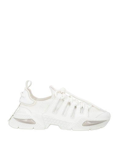 DOLCE&GABBANA Sneakers SNK White Calfskin, Polyamide, Viscose