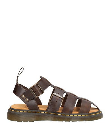 DR. MARTENS Sandals Chocolate brown Leather