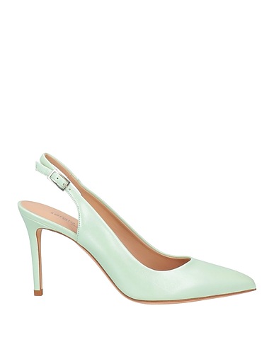 SERGIO LEVANTESI Décolleté Verde chiaro Pelle