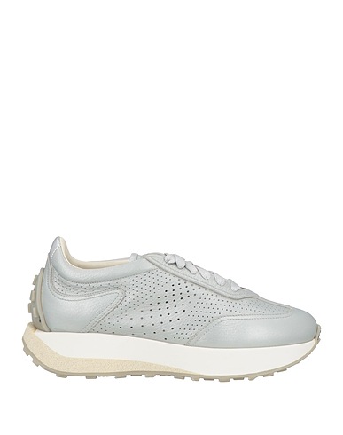 SANTONI Sneakers Silver Leather