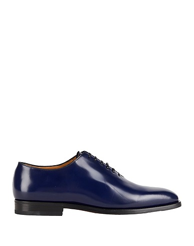 FERRAGAMO Laced shoes Navy Leather