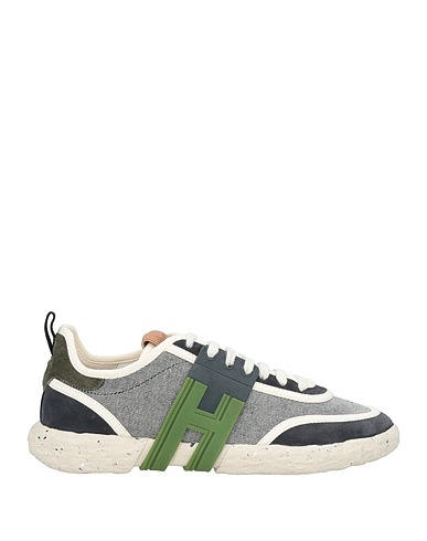 HOGAN Sneakers 3R Midnight blue Leather, Textile fibers