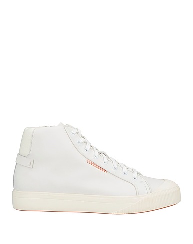 SANTONI Sneakers White Leather