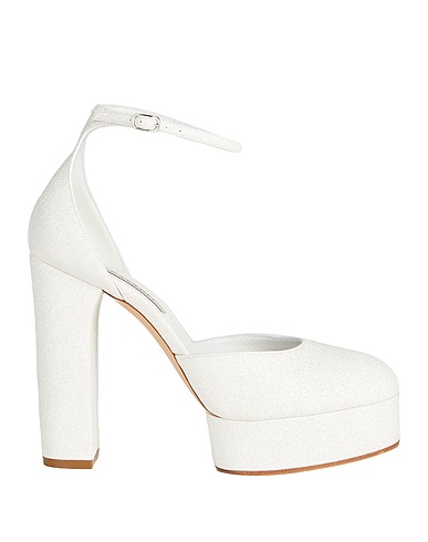 CASADEI Court White Textile fibres
