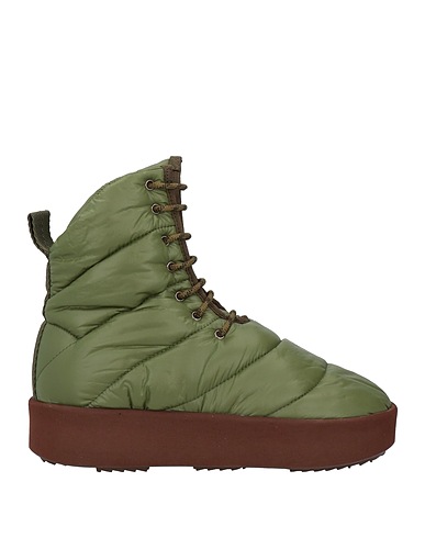 PIUMESTUDIO Ankle boot Military green Textile fibres