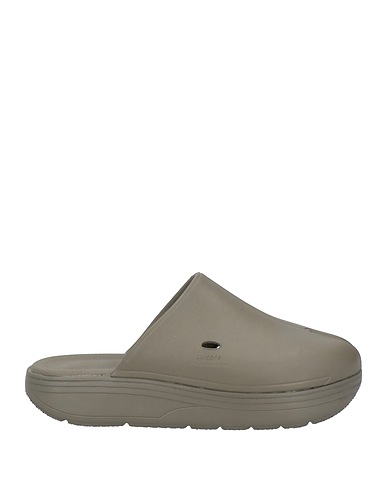 SUICOKE Mules and clogs Military green Rubber