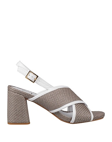 SILVIA ROSSINI Sandals Taupe Leather