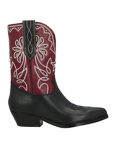 GUESS Stivaletti Nero Pelle, Fibre tessili
