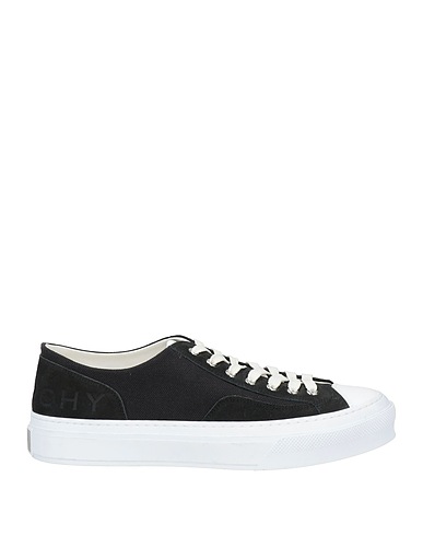 GIVENCHY Sneakers Nero Pelle, Cotone, Lino