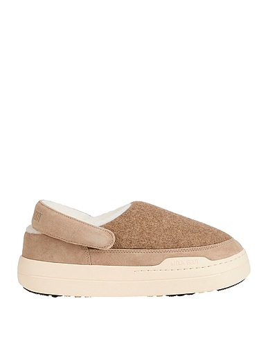 MOON BOOT Mules and clogs MB PARK CLOG FEL
 Taupe 55% Polyamide, 45% Cow leather