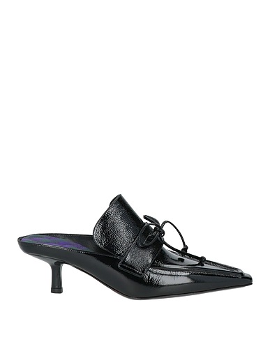 BURBERRY Mules and clogs Black Leather