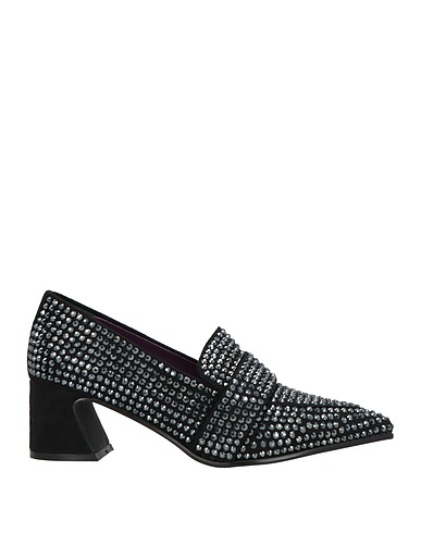 APEPAZZA Loafers Black Textile fibres