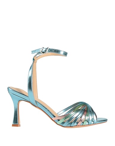 CRISTIN Sandals Turquoise Textile fibres