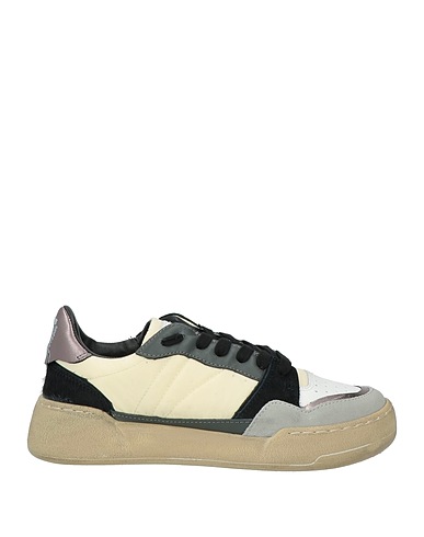 MONOWAY Sneakers Ivory Leather, Textile fibres