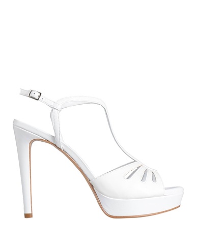 FRANCO COLLI Sandali Bianco Pelle