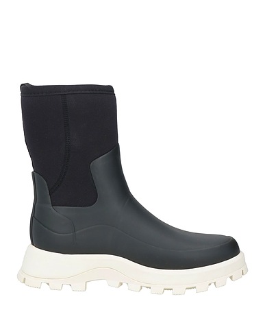 HUNTER Ankle boot Black Textile fibers
