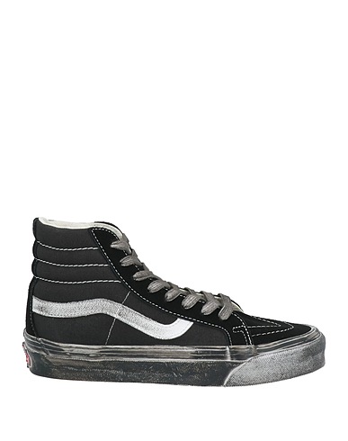 VANS VAULT Sneakers Black Leather, Textile fibers