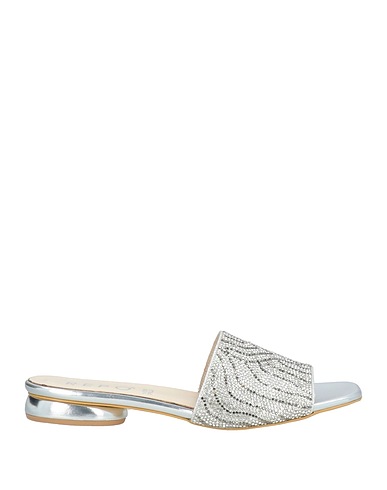 REPO Sandals Silver Textile fibres