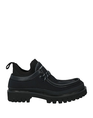 ARMANI EXCHANGE Laced shoes Black 100% Polyester, Rubber, Polyurethane