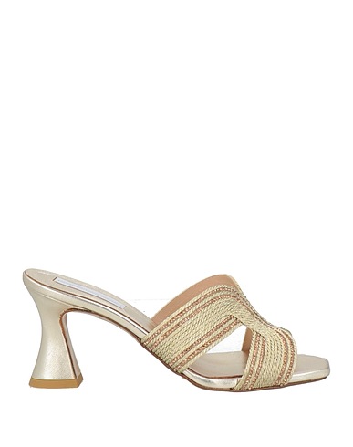 PIERFRANCESCO VINCENTI Sandals Platinum Textile fibres