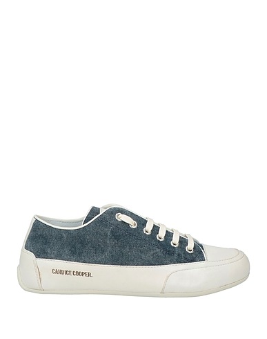 CANDICE COOPER Sneakers Blue Leather, Textile fibers
