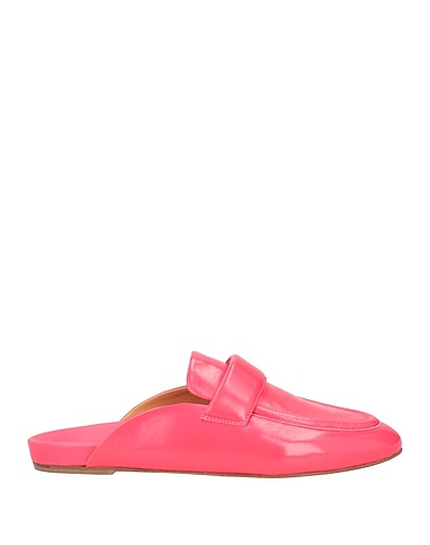 HALMANERA Mules and clogs Coral Leather