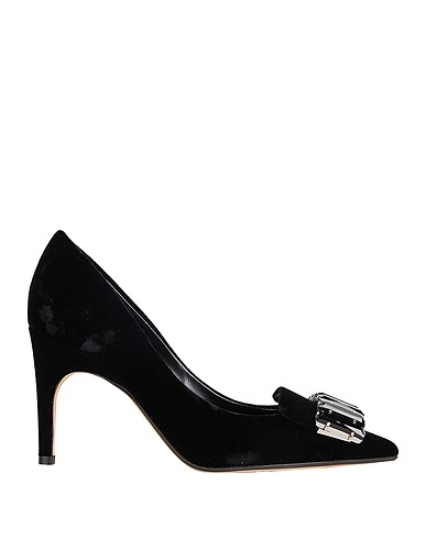 SERGIO ROSSI Pumps Schwarz Gewebefasern