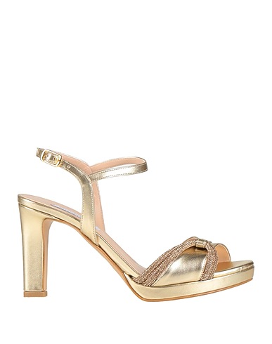 VICTORIA CHRIS Napoli Sandals Platinum Synthetic fibers