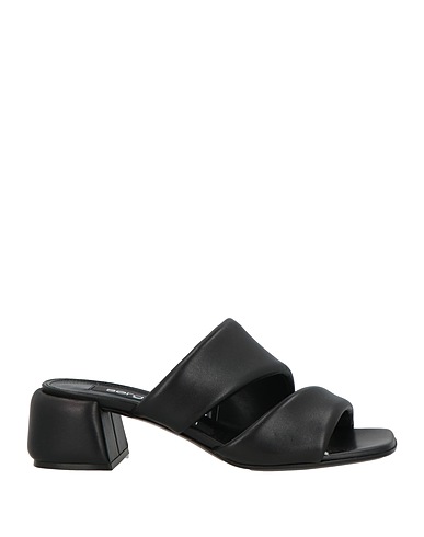 SERGIO ROSSI Sandals Black Leather