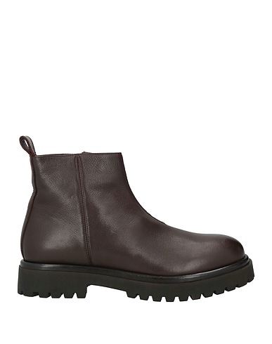 OA NON-FASHION Ankle boot Dark brown Leather