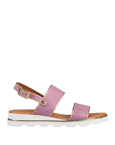 VINCENT VEGA Sandals Mauve Leather
