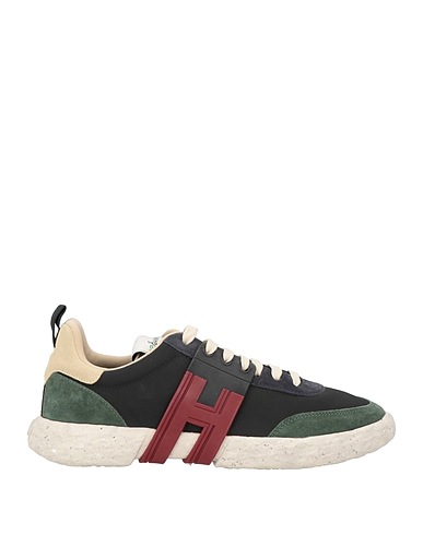 HOGAN Sneakers 3R Midnight blue Leather, Textile fibres