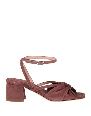 ANNA F. Sandals Chocolate brown Leather