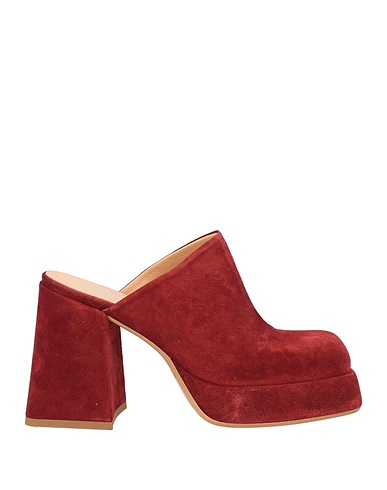CURIOSITÉ Mules and clogs Chocolate brown Leather