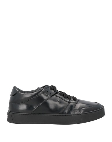 SANTONI Sneakers BLACK EDITION Black Leather
