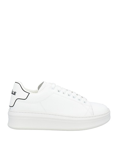 GAëLLE Paris Sneakers White Leather, Rubber